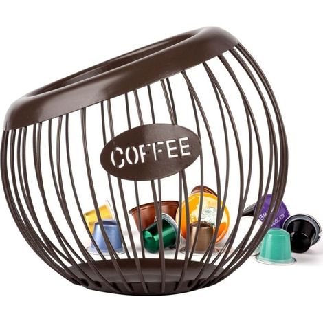 Panier de rangement pour capsules de café, organisateur de café, porte-capsules de café, porte-capsules de café, pour stocker les capsules de café et les fruits (café)