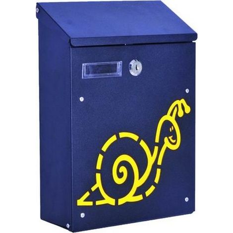 Blinky 27298-10 Lumaca Cassetta per Lettere in Acciaio 0.6 mm colore Nero