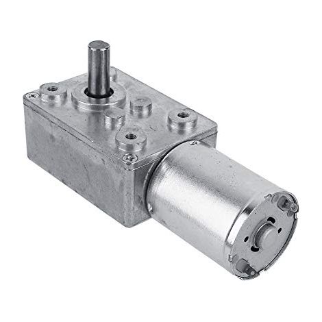 Motoréducteur réversible, Moteur à engrenage à vis sans Fin Turbo élevé de Moteur de réduction de Vitesse de 12V DC(62RPM). (1/5)