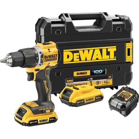DEWALT DCD100YD2T-QW TRAPANO AVVITATORE A BATTERIA 18V CON 2 BATTERIE (1/2)