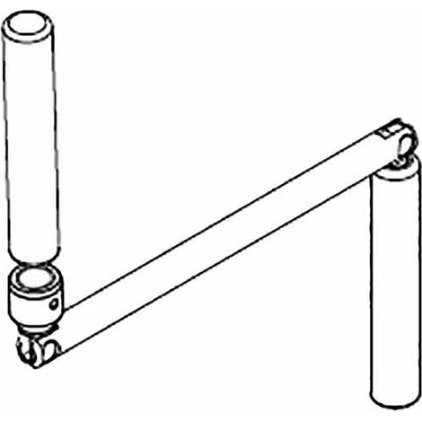 Manivelle Seule Volet Roulant Acier Ø12mm - Blanc - DEPRAT
