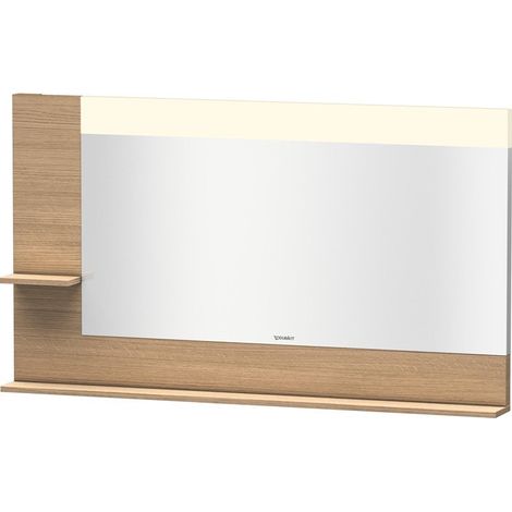 Miroir DuravitVERO 142x1400x800m avec éclairage eu chêne