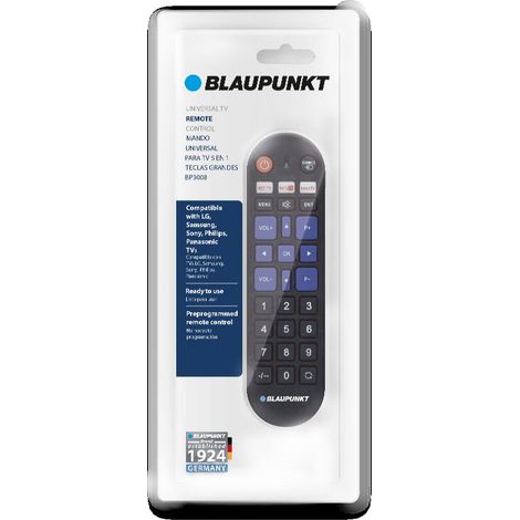 BLAUPUNKT - Telecomando Smart Telecomando TV Universal TV con tasti grandi Control Telecomando Compatibile con Sony, PANASONIC, Phillips, LG, Samsung, ecc.