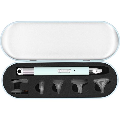 Drill Pen Luminous USB Chargable Cross Stitch Applique Diamond Painting Tool with Storage BoxGreen (1/5)
