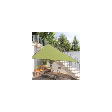 Dreieckiges Sonnensegel, grüne Markise, UV-beständige Markise für Terrasse, Garten, Hof, Veranda, Pavillon, Hinterhof, Rasen, Outdoor-Aktivitäten (3x3x3m, grün) (1/5)