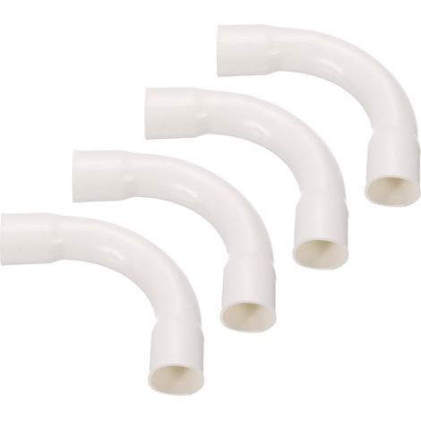 Pack De 4 Coude De Raccordement En PVC Pour Conduit 20mm (1/5)