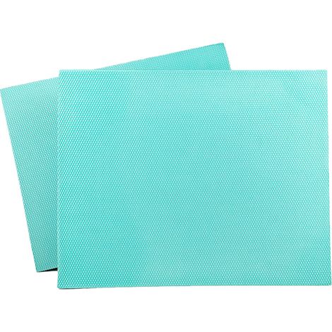Tapis d'équilibre pour fitness, antidérapant, résilient, imperméable, TPE, bleu turquoise, 40x33x5cm (1/5)