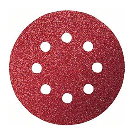 BOSCH - 5 FOGLI ABRASIVI PER LEVIGATRICEECCENTRICA - Ø125, G60, 8 FORI