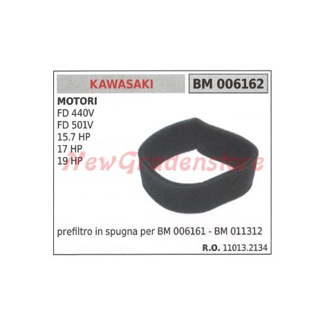 Prefiltro aria in spugna KAWASAKI motore FD 440V 501V 15.7 HP 17 HP 19 HP 006162