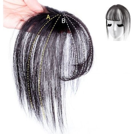 Franges aériennes 3D, extension capillaire invisible, franges fines et nettes, sans couture, coiffure naturelle