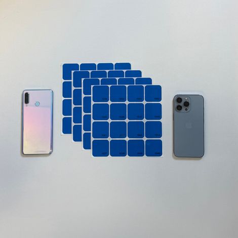 Etichette numerate a prova di antimanomissione VOID senza residuo per fotocamere cellulari (1/4)