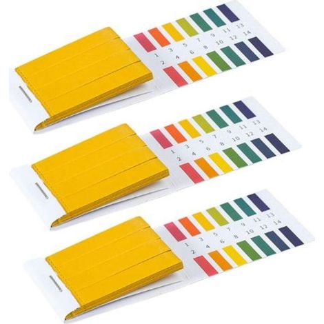 Bandelette pH - 240 Pièces Bandelette de test PH Bandelettes de Test de pH valeur Test Extensif Papier pour la aquariums la piscine la urinaire salive Eau Test pH 1-14 (1/5)