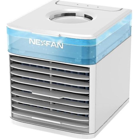 Ventilateur climatiseur portable 10W – 3 niveaux de ventilation – Capacité 500ml – Angle de balancement 90° – Lumière LED 7 couleurs (1/5)