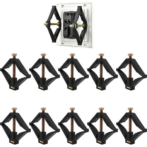 [NIE BENUTZT]10Pcs 118 Typ Kassette Unterstützung Stange Elektriker Zubehör Steckdose Box Halter Reparatur Werkzeug (1/5)