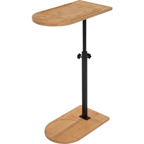 Table d'appoint en C, table d'appoint pour salon ou bureau, table sous le canapé, petite table basse, table d'appoint étroite, plateau de baignoire, hauteur réglable