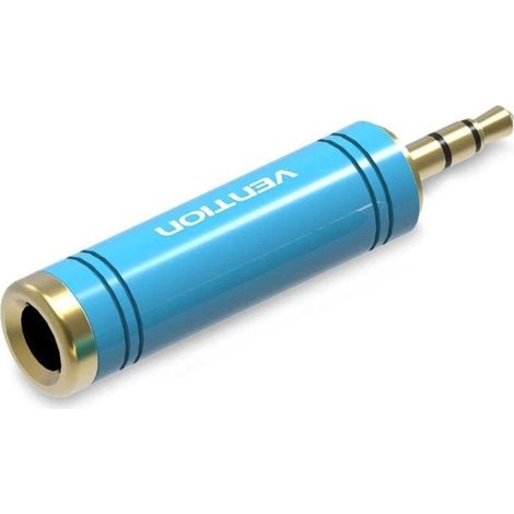 Venzione Adattatore Jack VAB-S04-L/ Jack 3,5 Maschio - Jack 6,5 Femmina/Blu