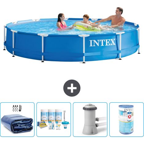 Intex Piscine Tubulaire Ronde - 366x76 cm - 5-pièces  S31543 (1/5)