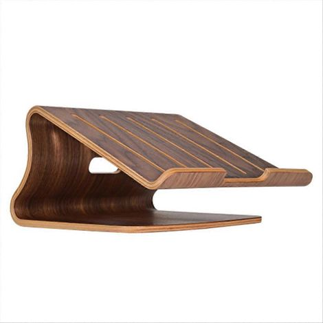 Support de refroidissement en bois pour ordinateur portable, compatible avec un support de refroidissement universel et un système de refroidissement amélioré. (1/5)