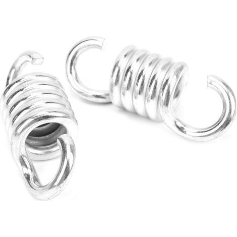 2 ressorts de 8 mm pour balancelle de porche suspendue, robustes, avec double crochet pivotant (1/5)