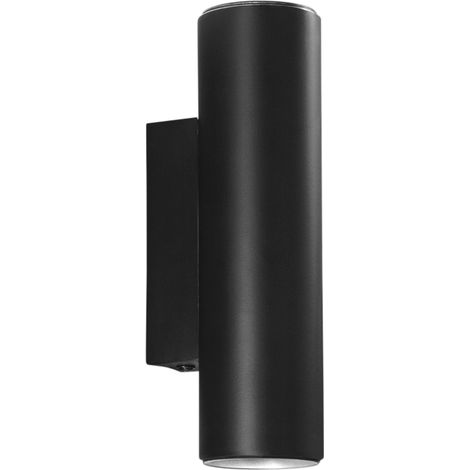 "Applique DUDUK rotonda biemissione in metallo nero 7 cm." (1/2)