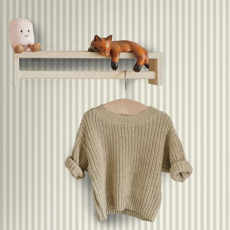 Papier peint intissé Little Stripe 1005 x 52cm Beige, blanc cassé (1/5)
