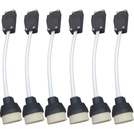 GU10 Support de Lampe, Douille D'ampoule Connecteur,Adaptateur pour LED et Halogène,Base en céramique Et Bornier (1/5)