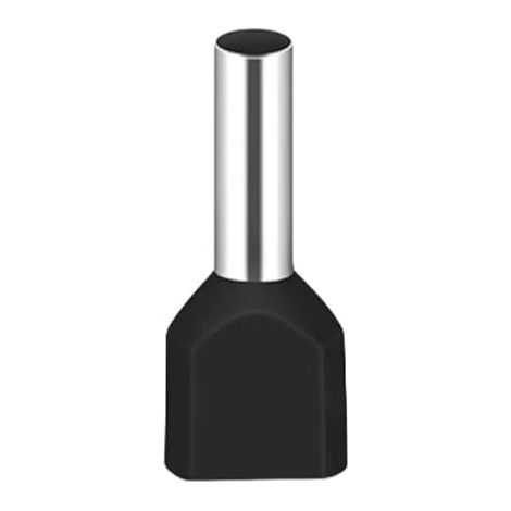 230 pièces 2×2.5mm² Noir Cosses Bornes electriques,embouts pour bornes d'extrémité Manchon Terminals de câble jumelles,Fiche Isolante Sertie, connecteurs Isolés à Froid (1/5)