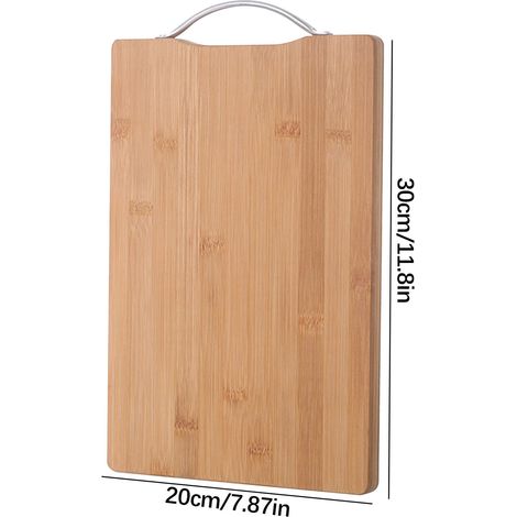 Planche À Découper - Bois Massif Épais - Pour Cuisine Maison Et Comptoir - 45 x 30 x 2,5 cm - 1 Pièce (1/5)
