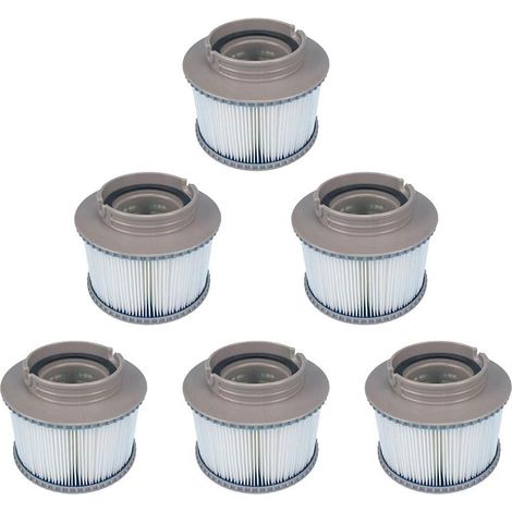 [NIEMALS VERWENDET] 6er-Pack Ersatz-MSPA-Filter für FD2089, Filterkartuschenpumpe, passend für alle aktuellen MSPA-Spas