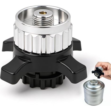 Adaptateur de cartouche de gaz pour CV Easy Clic vers valve à vis EN417 (1/5)