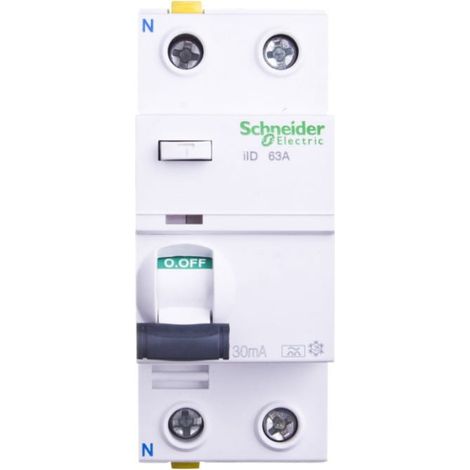 Disyuntor diferencial 2P 63A 003A tipo A iID A9Z21263