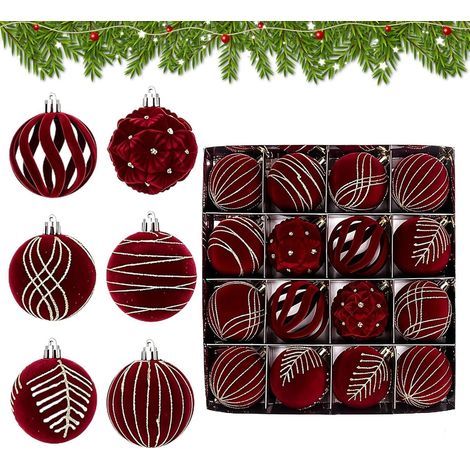 Juego de 16 adornos navideños - Decoración invernal irrompible (1/5)