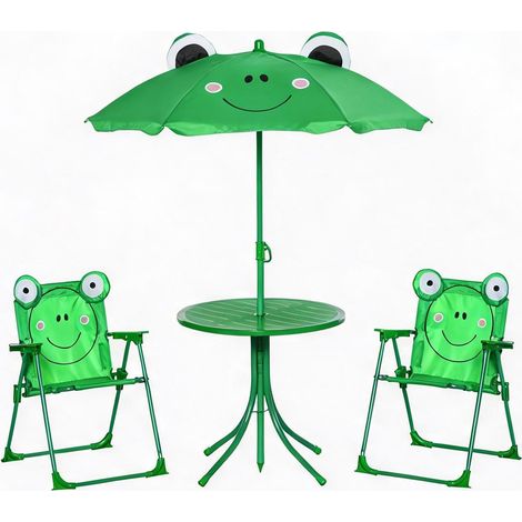 Ensemble table et chaises enfant réglable de 100 à 125 cm verde (1/5)