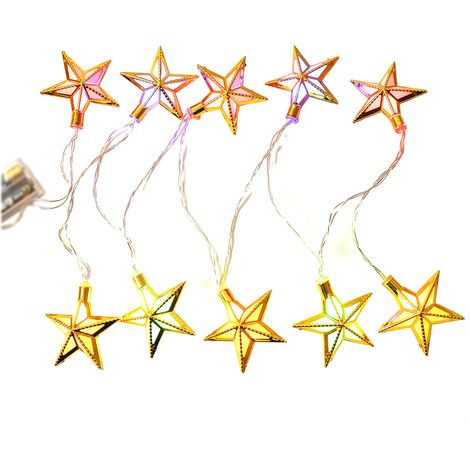 1,5 m lange LED-Lichterkette in Stern- und Halbmondform, ideal für Eid und Ramadan. Zauberhafte Hängedekoration für Partys, Weihnachten und Fenster. (1/5)