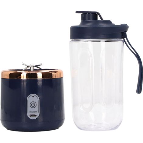Blender portable 400 ml, 6 lames, 22 000 tr/min, batterie 1 500 mAh, boîtier PCTG de qualité alimentaire, chargement USB, idéal pour les voyages, les fruits, les légumes et le café.