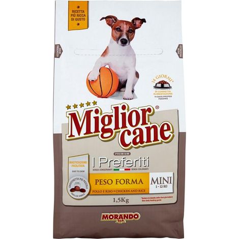 MIGLIOR CANE I PREFERITI CROCCHETTE PER CANI TAGLIA MINI 1-12 KG POLLO 1.5 KG (1/2)