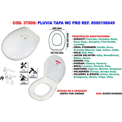 PLUVIA Tapa WC Pro 8500196649