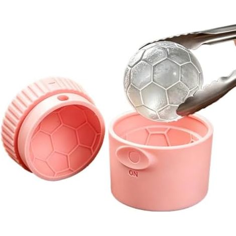 Moule à glaçons sphériques en silicone en forme de ballon de football  Grand moule à glaçons sphériques pour whisky, cocktails, bourbon, vin, café, bière, jus, lait, eau  Maison, cuisine, bar, restaur (1/5)