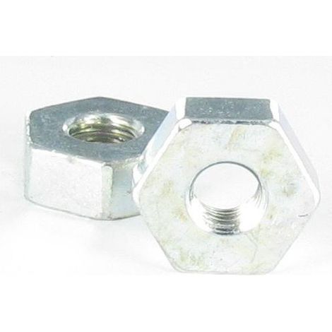Ecrou Acier zingué Hexagonal M12 Epaisseur 10.5 Sur plat 26-200 pièces