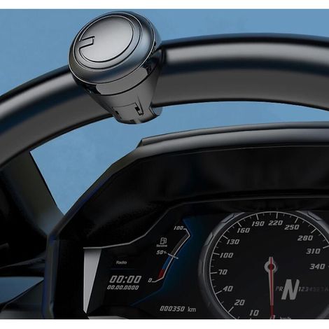 Rialzo universale per volante auto – Sfera ergonomica regolabile, ausilio per parcheggio e manovre, salvaspazio