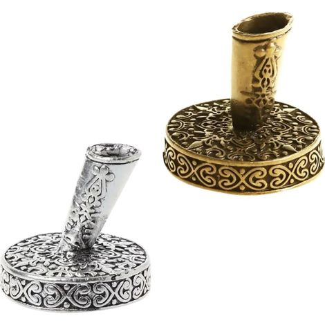 stylo plume en métal de style rétro européen lot de 2 argent