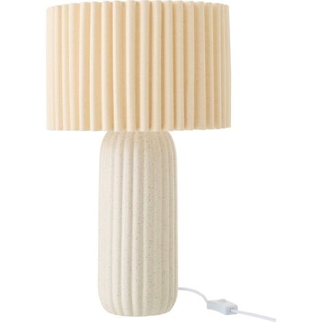 Lampe de table en poterie blanc cassé - blanc cassé (1/4)