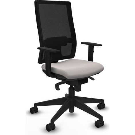 Bürostuhl piqueras y crespo Horna schwarz verstellbare Armlehnen höhenverstellbar