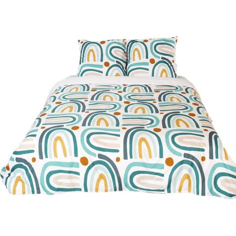 Parure de lit 2 places en microfibre motifs arches ALHAMBRA (1/5)