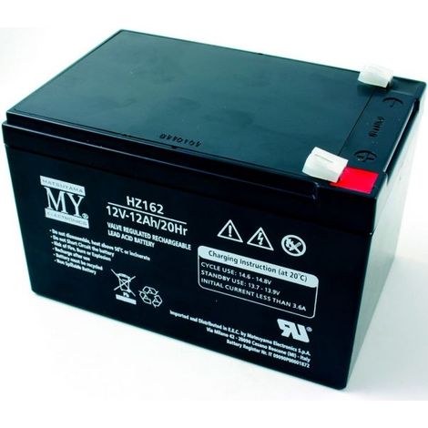 Matsuyama batteria al piombo 12V 12Ah compatibile Elkron RB1212 80RB1110113