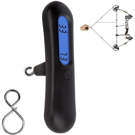 dynamomètre numérique de 110 lb, instrument d'escalade avec batterie incluse, durable.