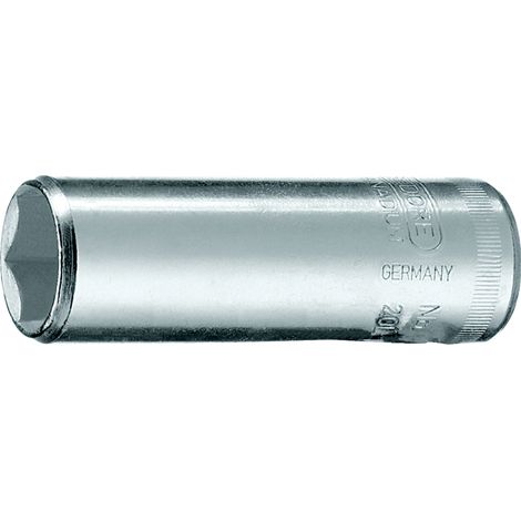 GEDORE Steckschlüsseleinsatz 1/4",lang 6-kant 9mm 20L 9 6192130 (1/5)