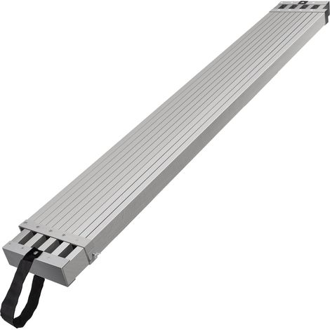VEVOR Asse da Lavoro Telescopica in Alluminio 2743,2-4572 mm Asse per Impalcature in Alluminio, Capacità 227 kg Larghezza 317,5 mm con Accessorio Scaletta per Impalcature con Piattaforma Antiscivolo (1/5)