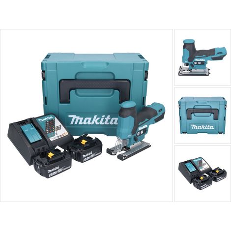 Seghetto alternativo a batteria Makita DJV 185 RMJ 18 V brushless + 2x batteria 4,0 Ah + caricabatterie + Makpac