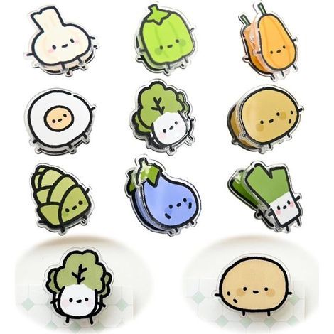 Lot de 9 pinces à légumes refermables pour grignoter et conserver les aliments, également pour une utilisation au bureau (1/5)